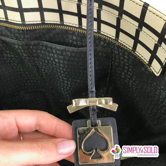 Kate Spade New York Penn Place Margareta Tote Women's Shoulder Bag Tan Black - Picture 11 of 11